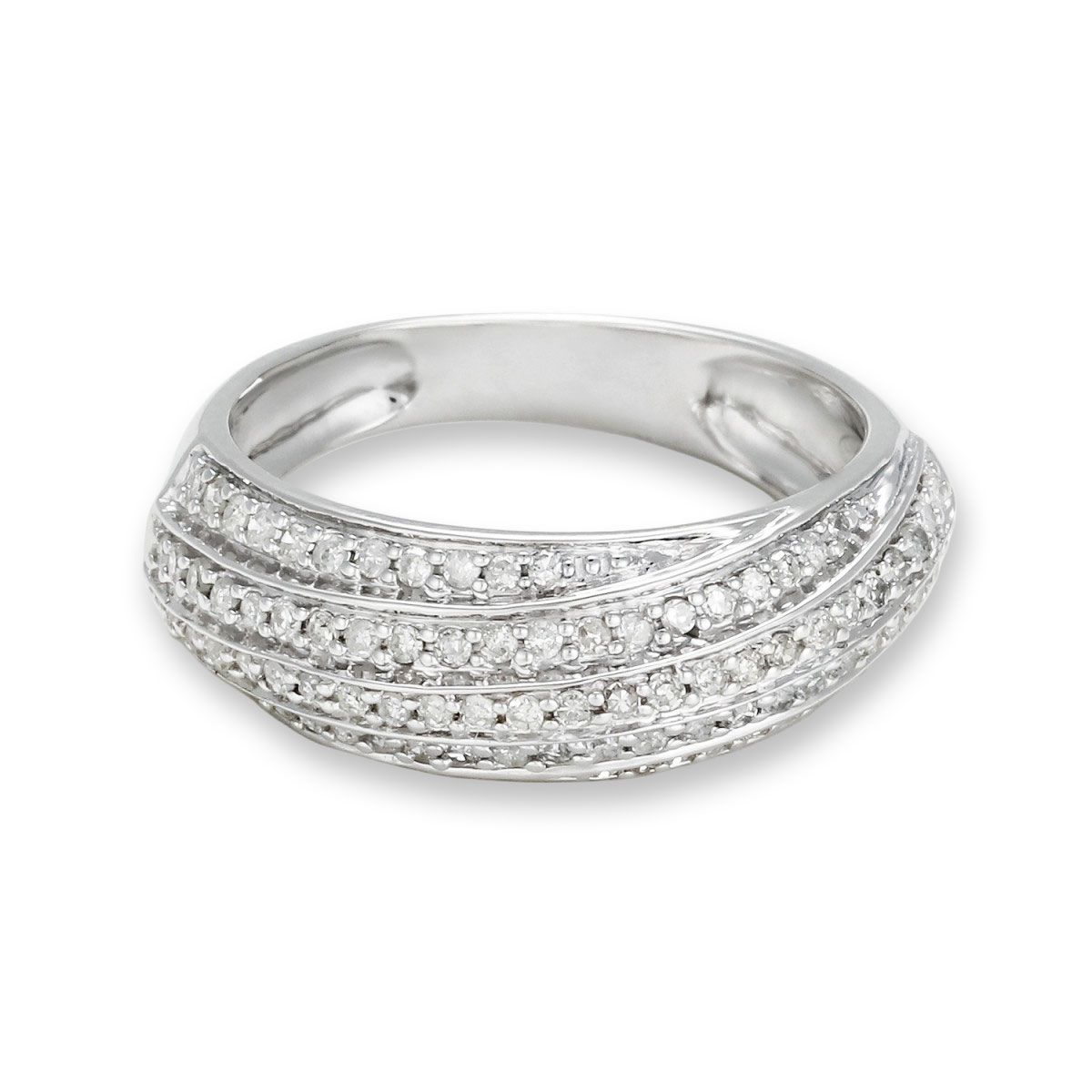 Bague " Apollonia" Or blanc et Diamant