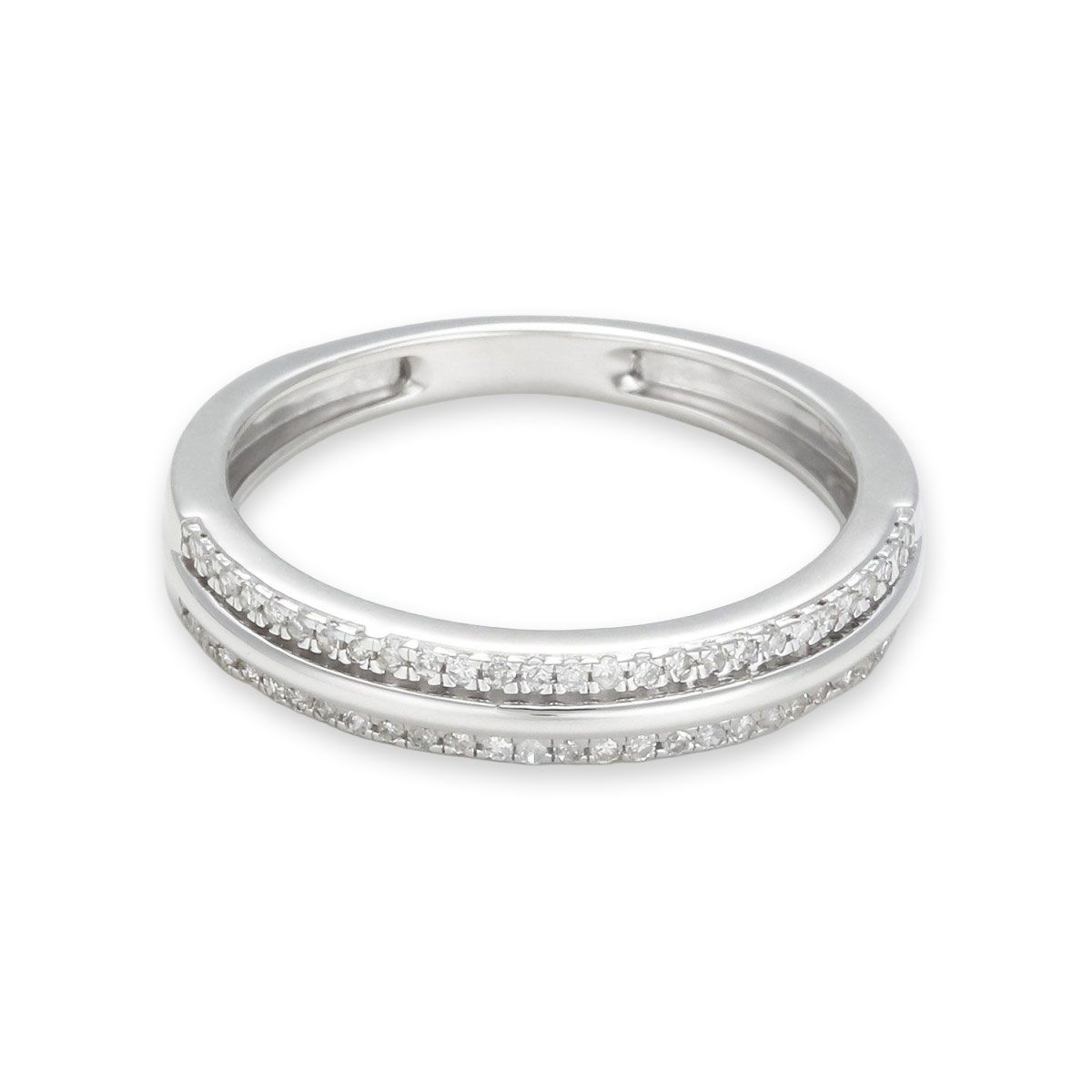 Bague " Lyse" Or blanc et Diamant