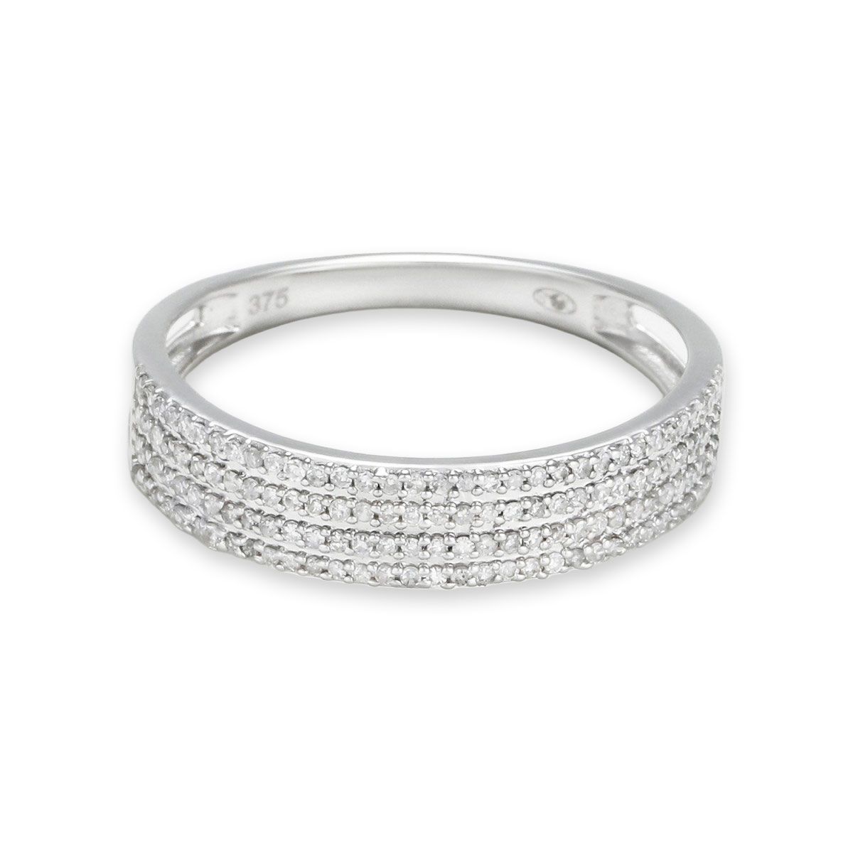 Bague " Élodie" Or blanc et Diamant