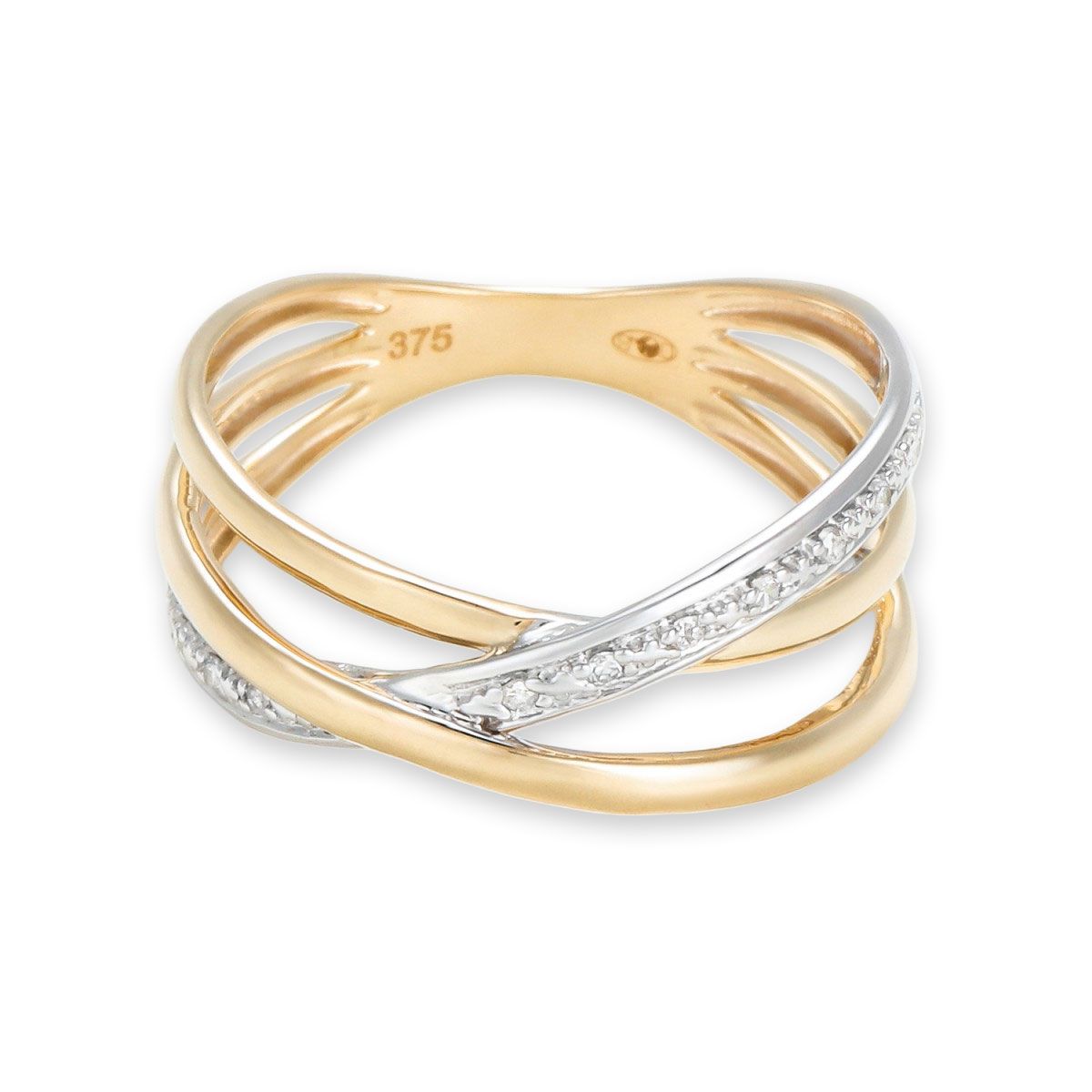 Bague " Hélène" Or jaune et Diamant Bague " Hélène" Or jaune et Diamant