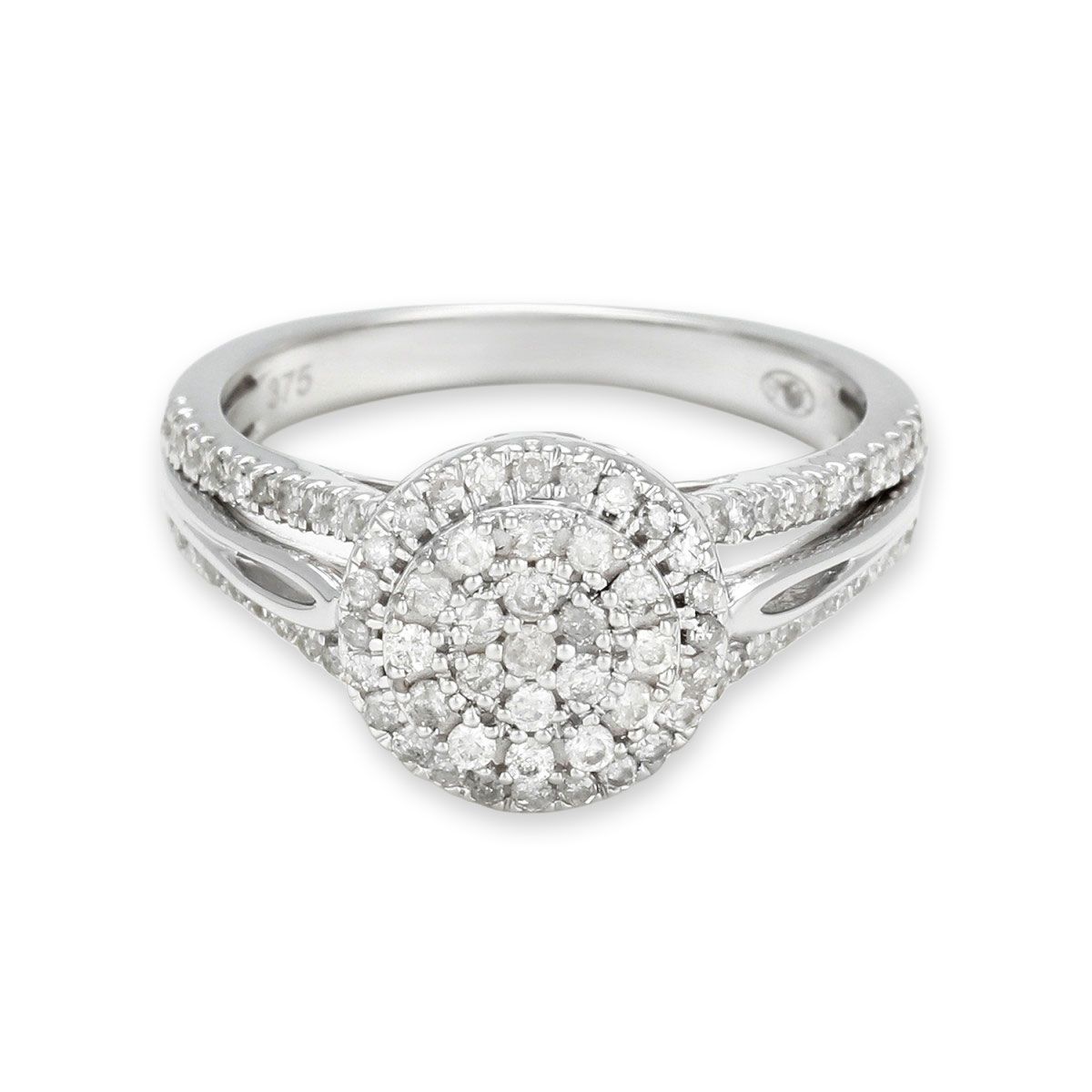 Bague " Lorraine" Or blanc et Diamant Bague " Lorraine" Or blanc et Diamant