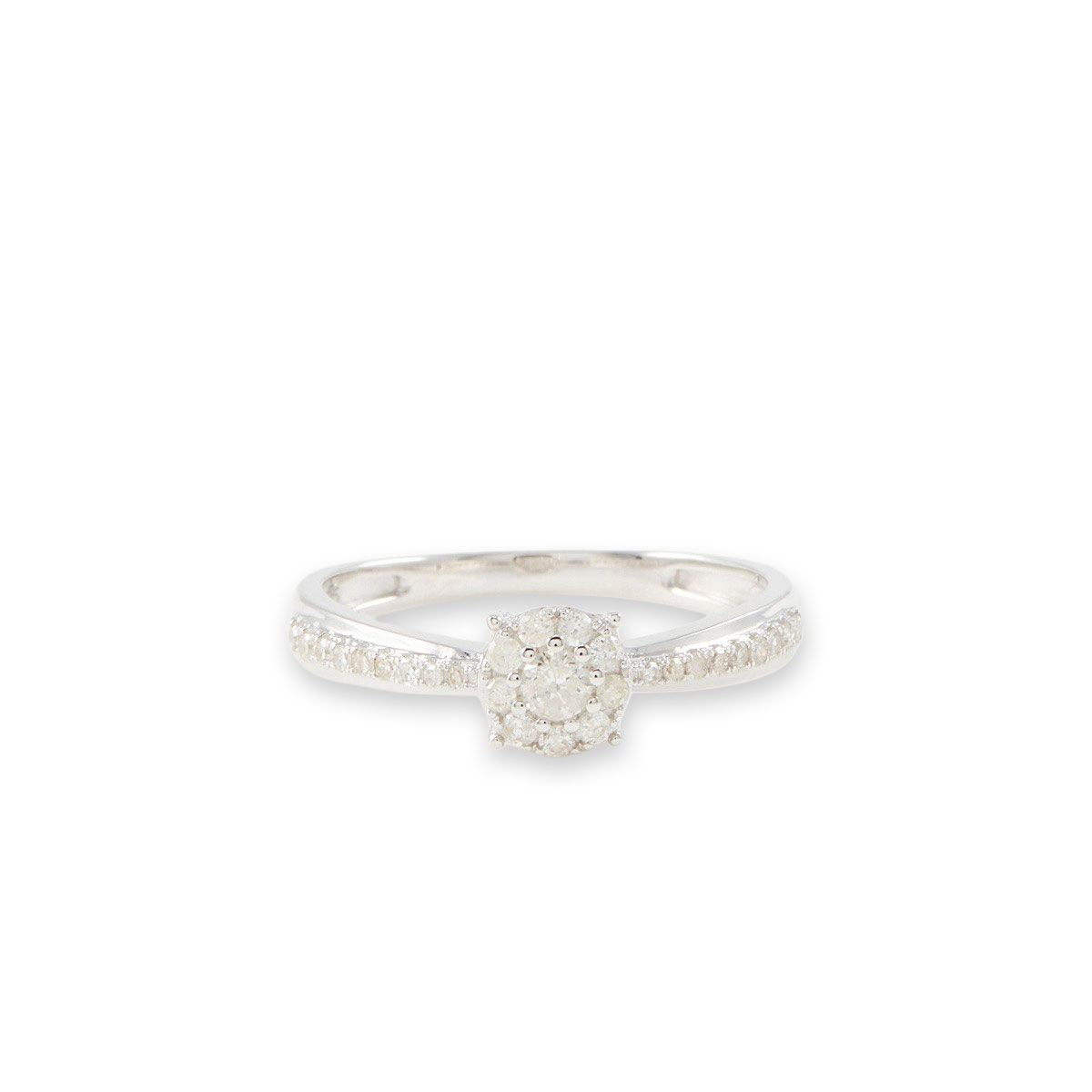 Bague " Olympe" Or blanc et Diamant Bague " Olympe" Or blanc et Diamant