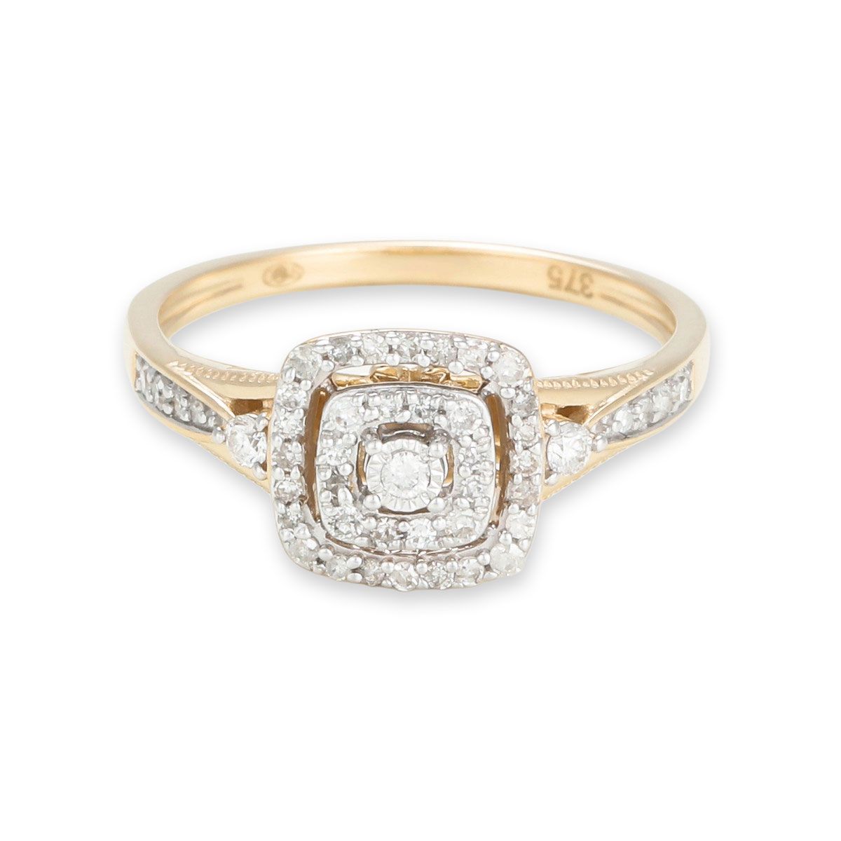 Bague " Sylvie" Or jaune et Diamant Bague " Sylvie" Or jaune et Diamant