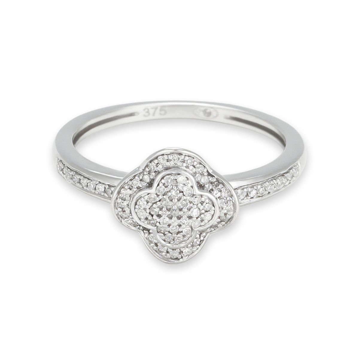 Bague " Aline" Or blanc et Diamant Bague " Aline" Or blanc et Diamant