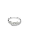Bague " Carine" Or blanc et Diamant