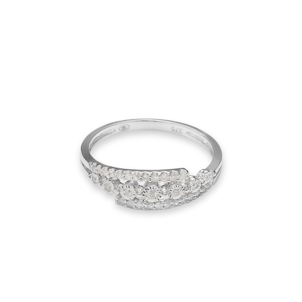 Bague " Carine" Or blanc et Diamant Bague " Carine" Or blanc et Diamant