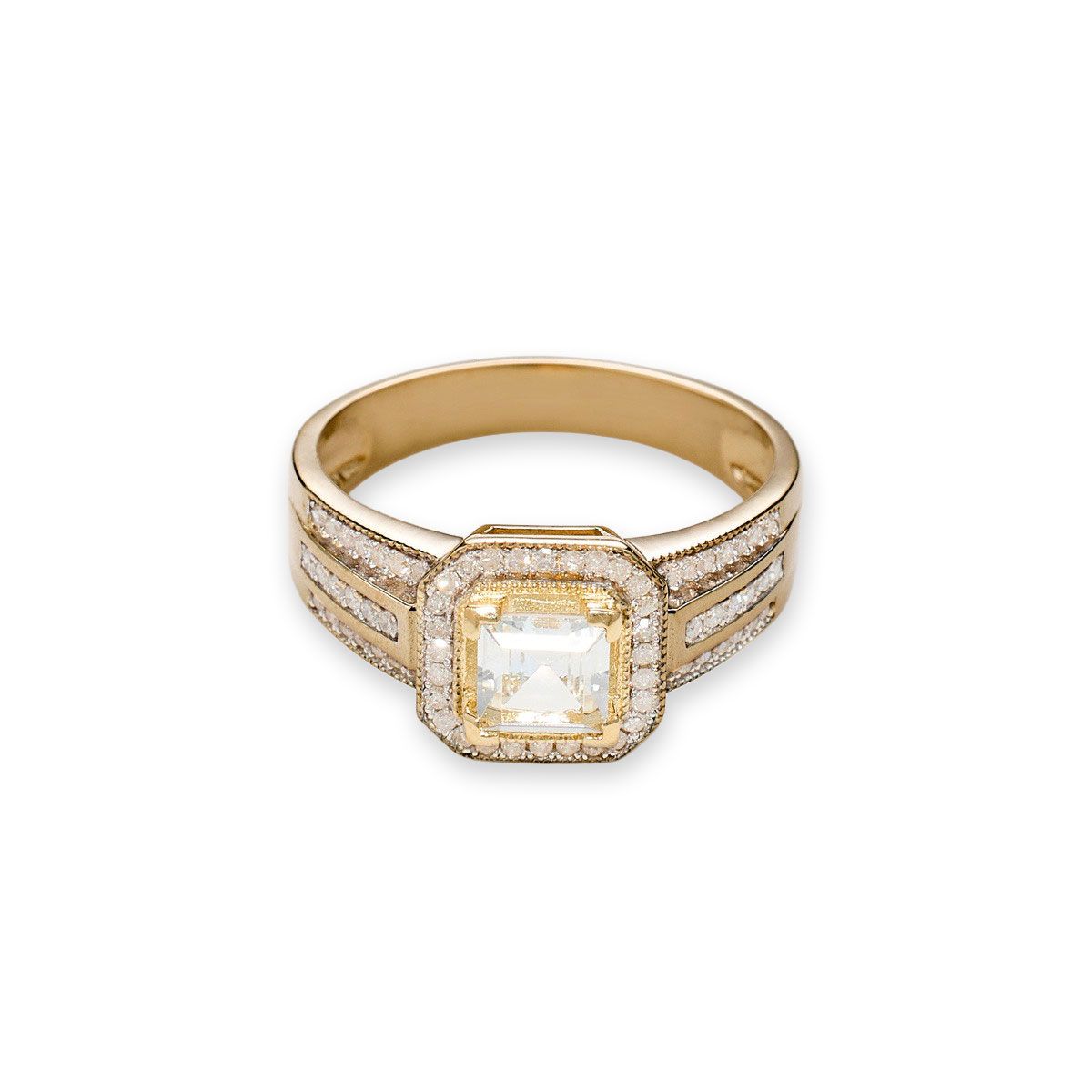 Bague "Iseult" Or jaune et Topaze Bague "Iseult" Or jaune et Topaze