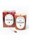 Désir - Bougie Fragrance Ylan Ylang et Collier Argenté Jaspe Rouge