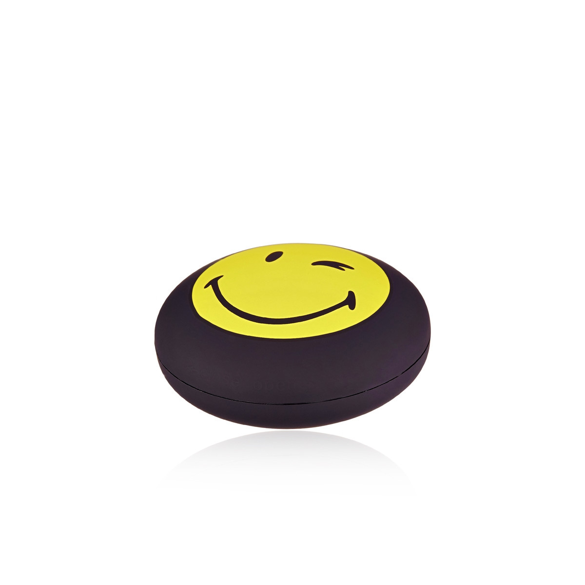 Bracelet cordon Smiley vermeil rose et cordon bleu "Sympa"