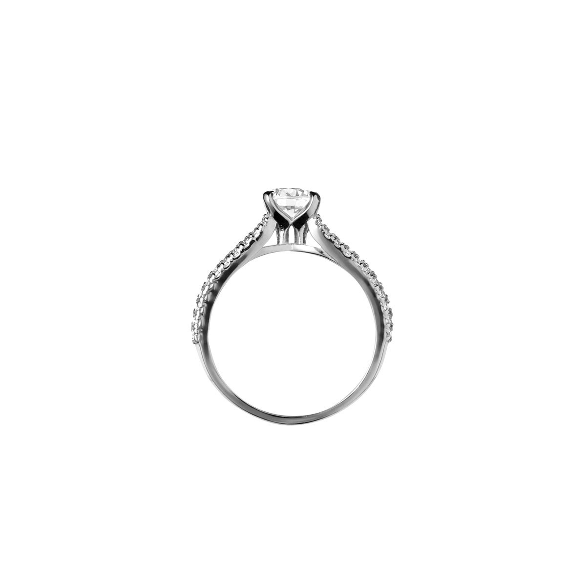 Bague "Retenue" Or blanc
