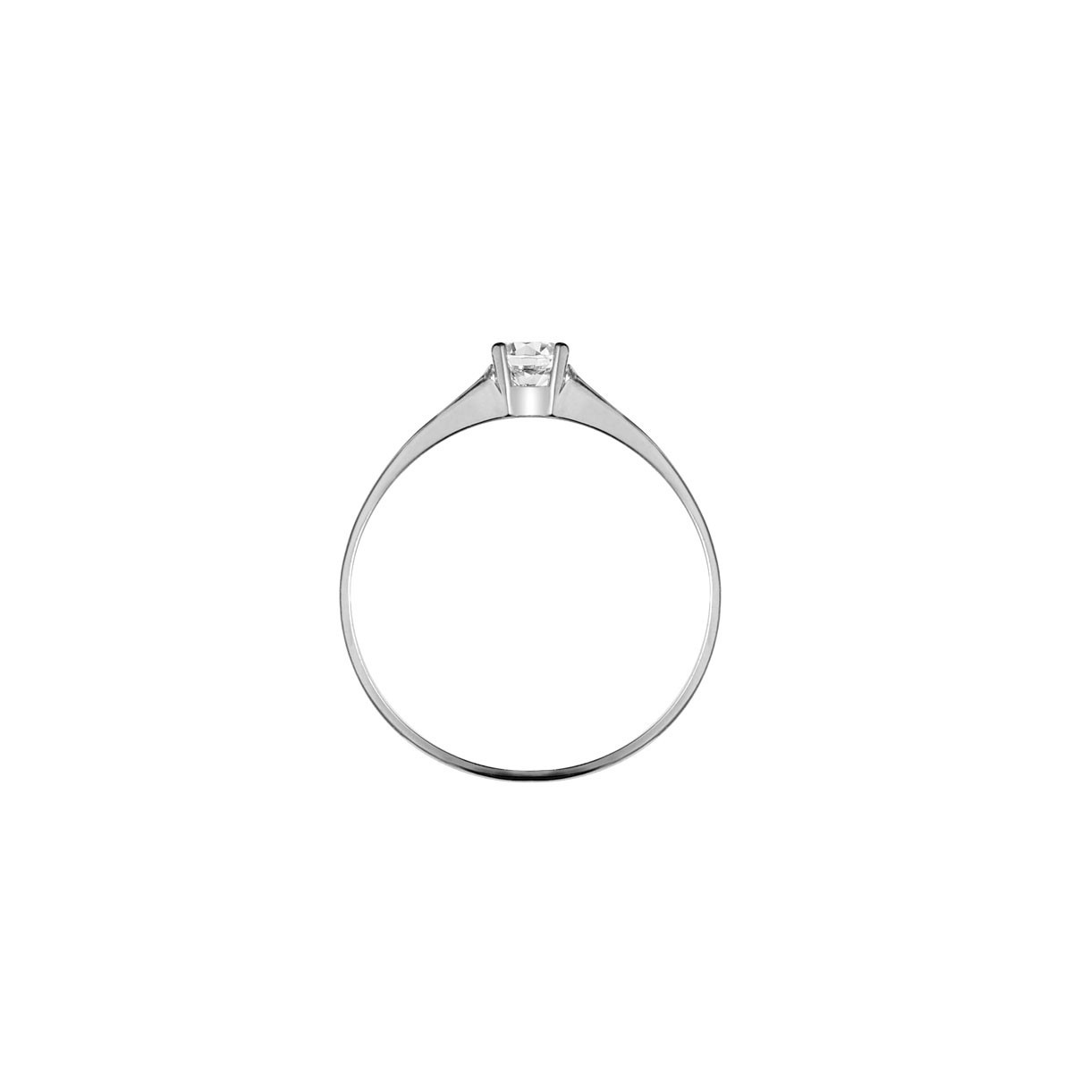 Bague "Ombre" Or blanc