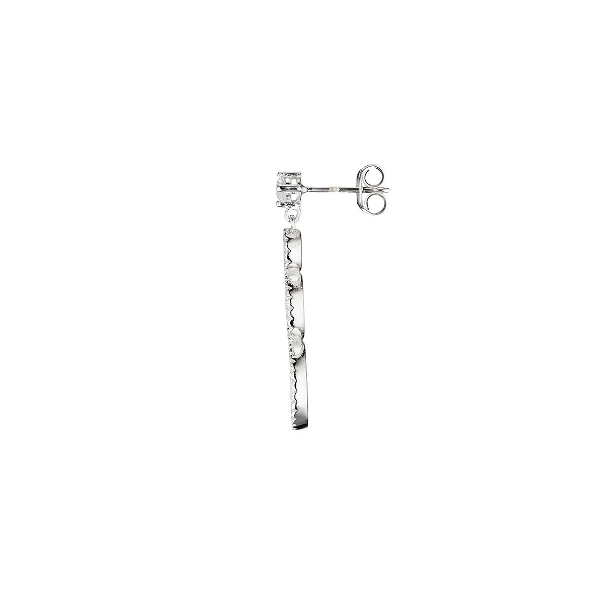 Boucles d'oreilles argent et oxydes de zirconium "Crazy In Love"