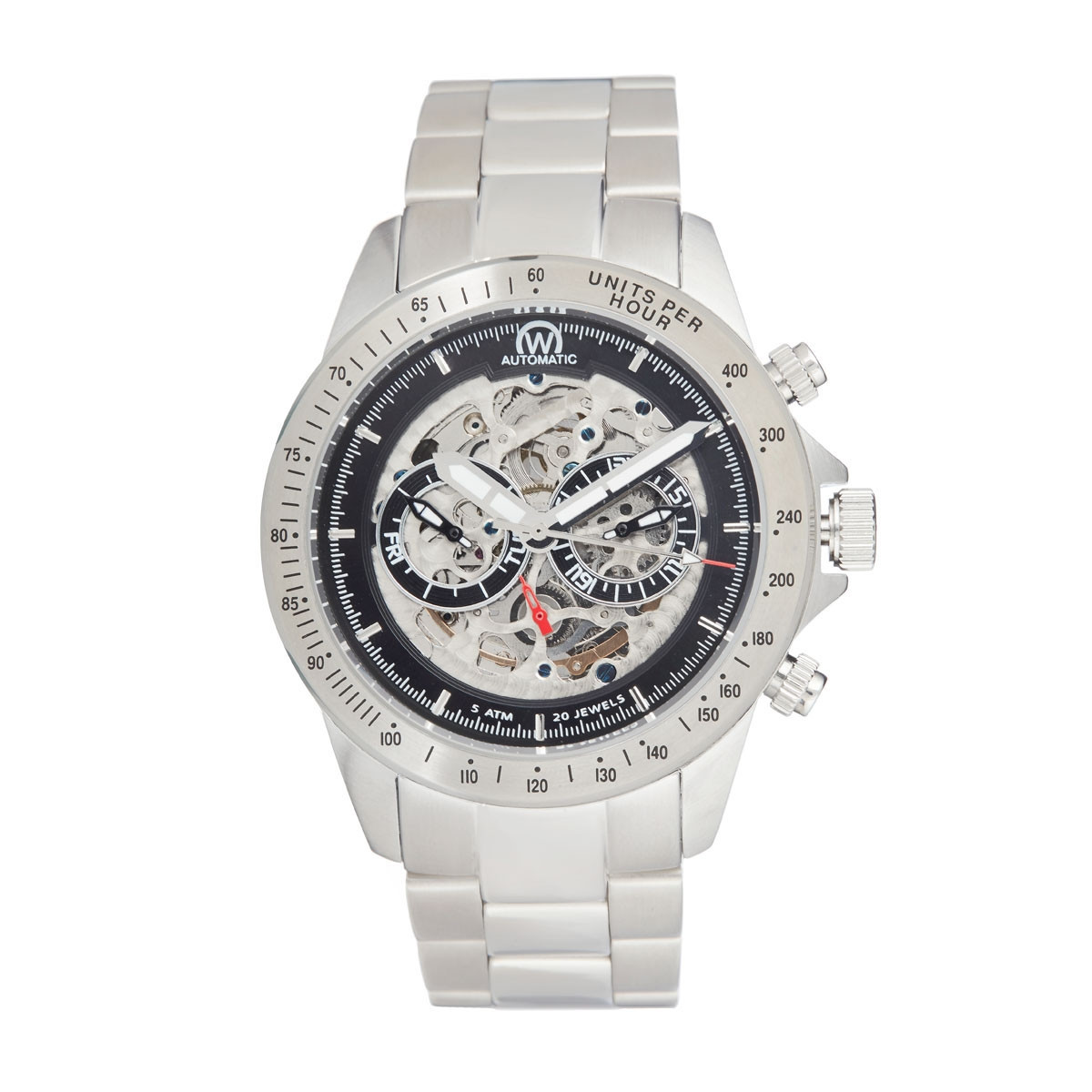 Montre Chronowatch "Weapon" Automatique Noir Bracelet Métal - HB5150C1BM1
