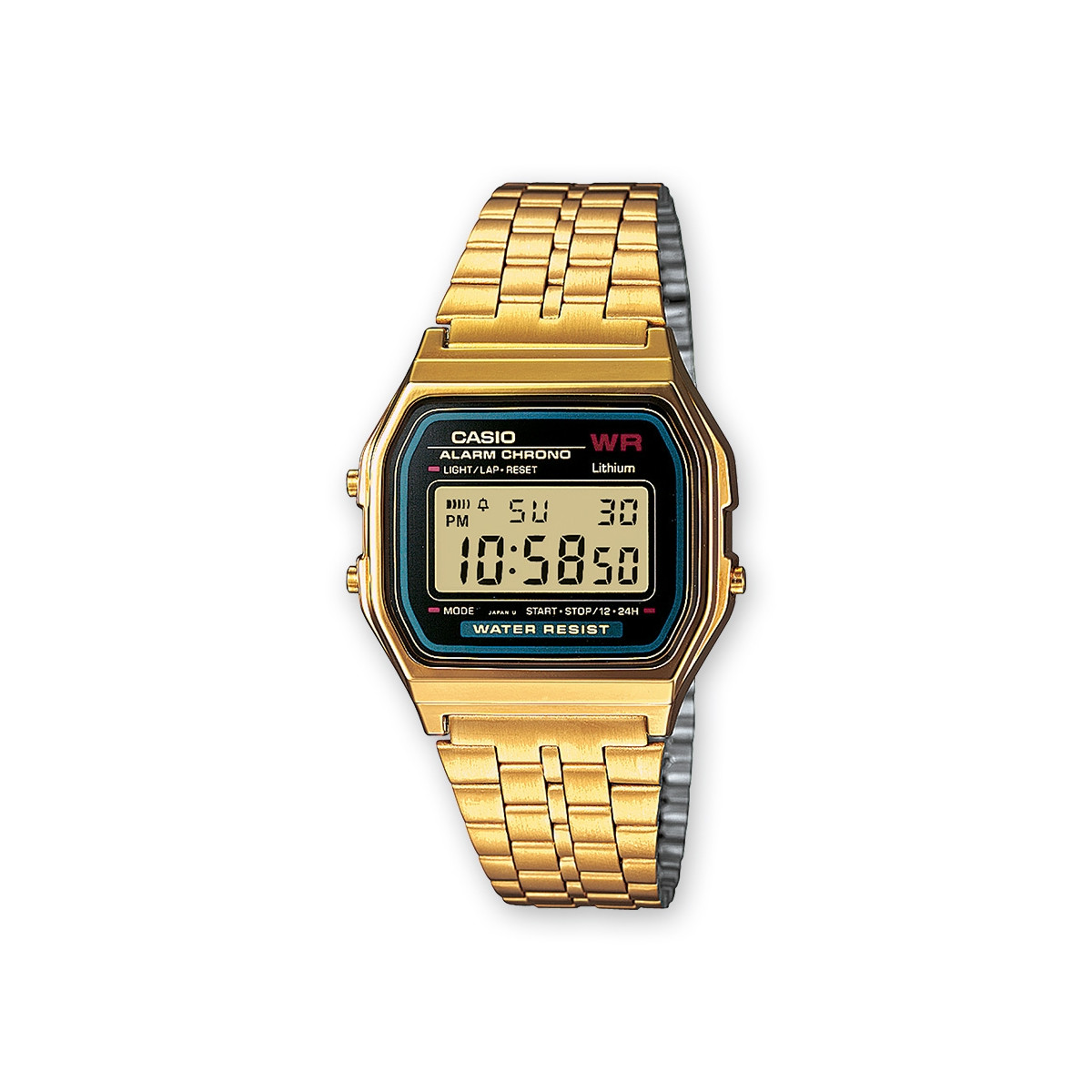 Montre mixte Casio Vintage Bracelet Acier inoxydable Doré - A159WGEA-1EF