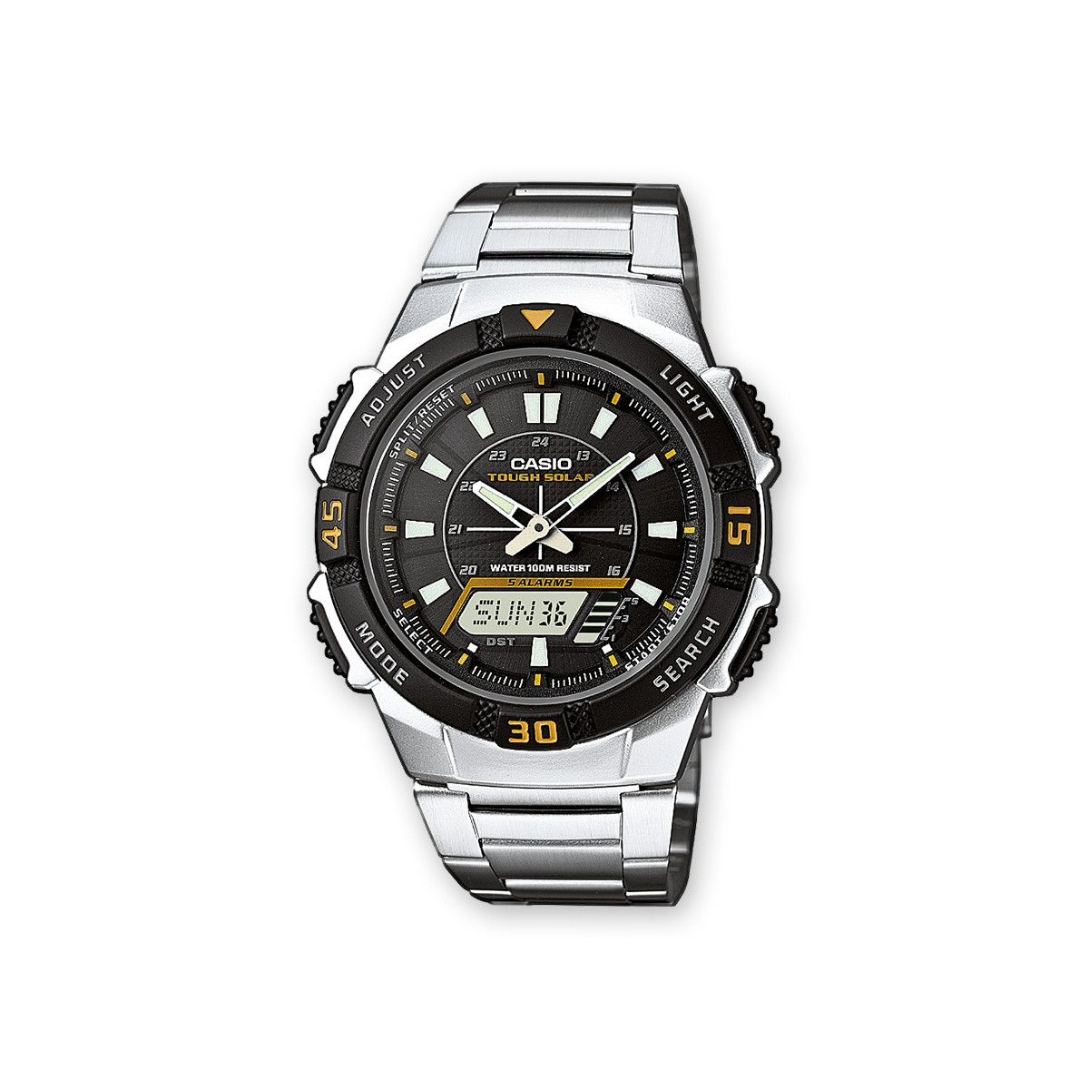 Montre Homme Casio  Bracelet Acier inoxydable Argenté - AQ-S800WD-1EVEF