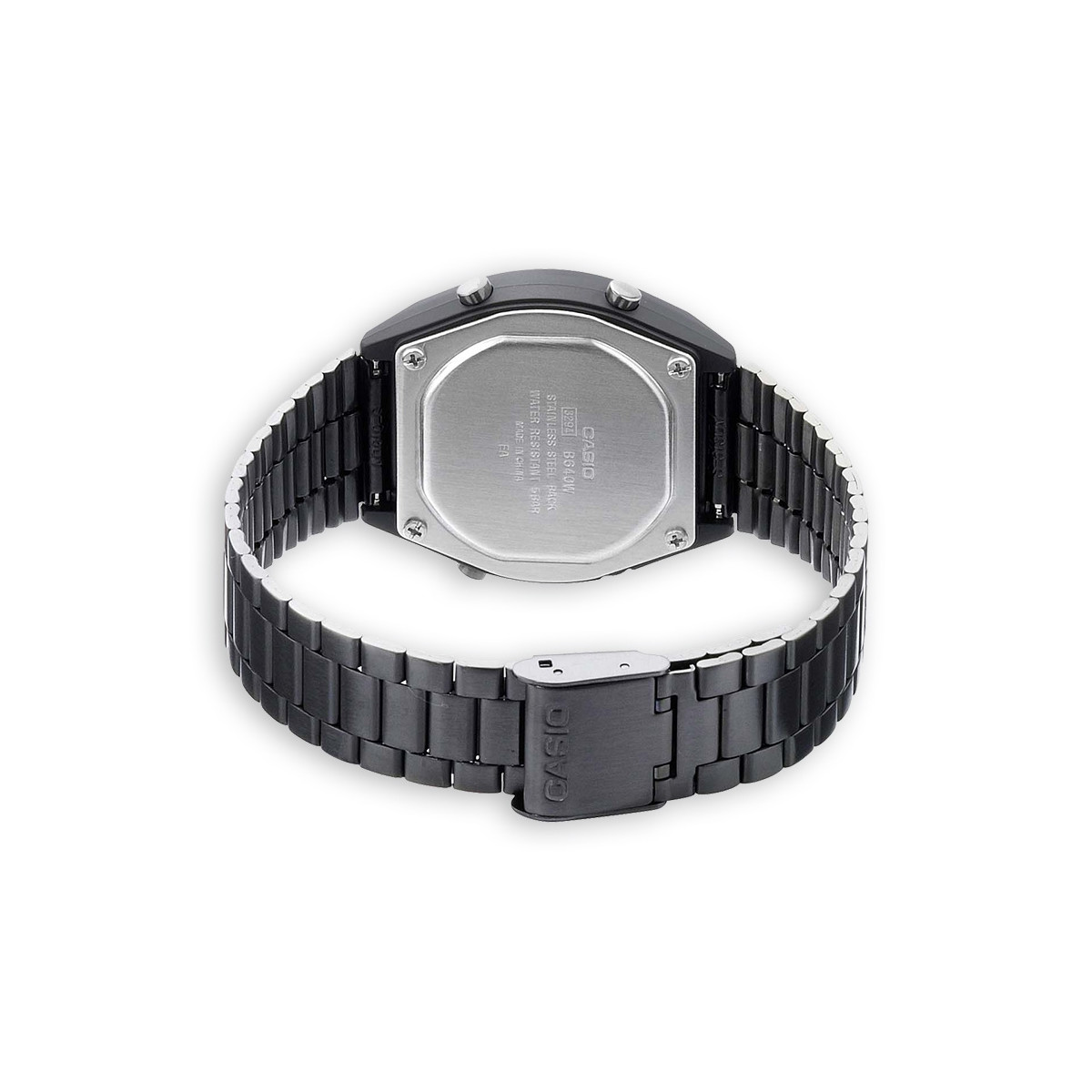 Montre Mixte Casio  Bracelet Acier inoxydable Noir - B640WB-1BEF