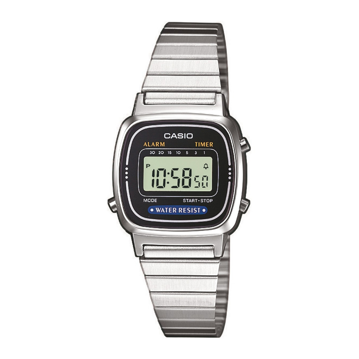 Montre Femme Casio Bracelet Acier inoxydable Argenté - LA670WEA-1EF Montre Femme Casio Bracelet Acier inoxydable Argenté - LA670WEA-1EF