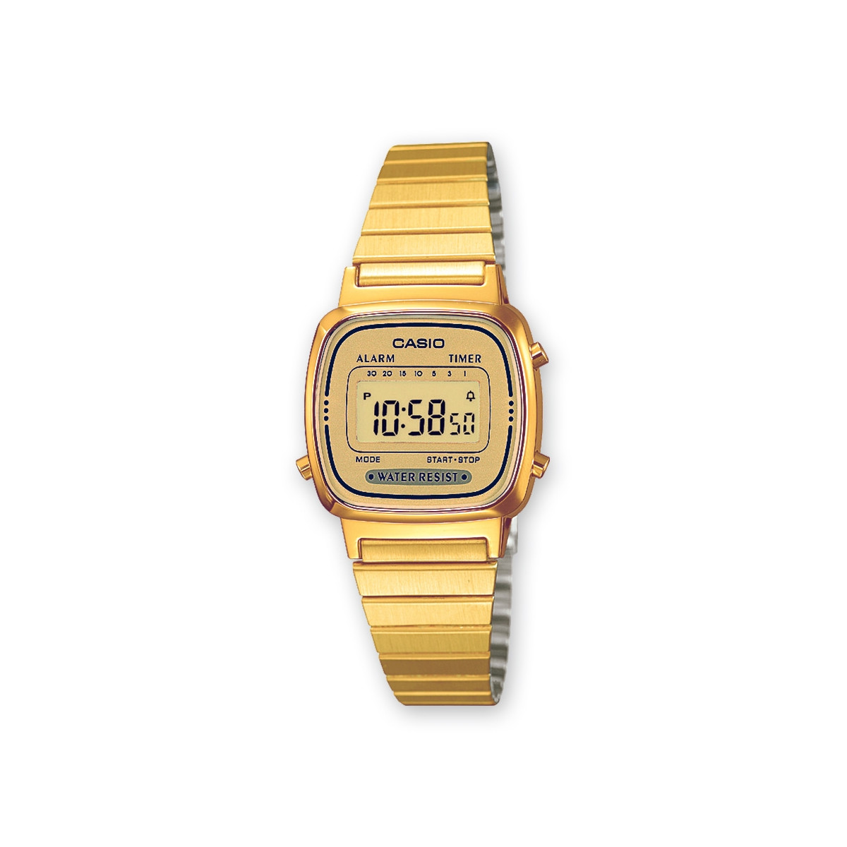Montre Femme Casio Bracelet Acier inoxydable Doré - LA670WEGA-9EF Montre Femme Casio Bracelet Acier inoxydable Doré - LA670WEGA-9EF