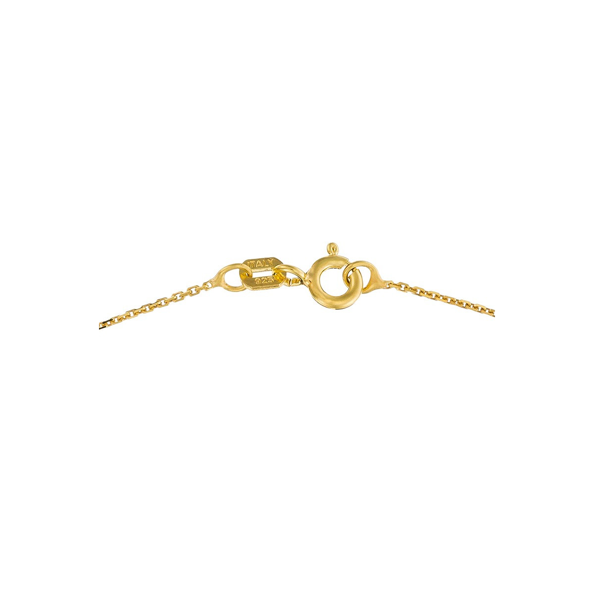 Pendentif Or Jaune, perle de culture blanche et oxydes de zirconium "Phenix" + chaîne argent doré offerte