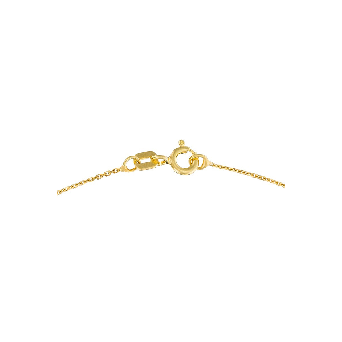 Pendentif Or Jaune et oxydes de zirconium "Le Messager Rouge" + chaîne argent doré offerte