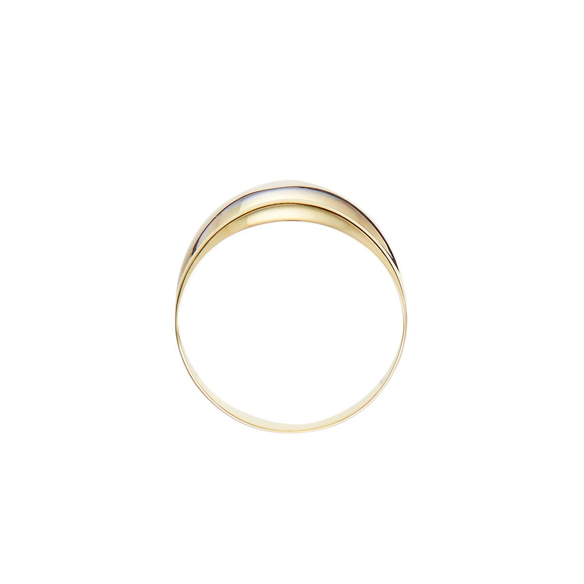 Bague "Abysse" Or tricolore