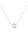 Collier femme bulle de crystal Or Jaune 375