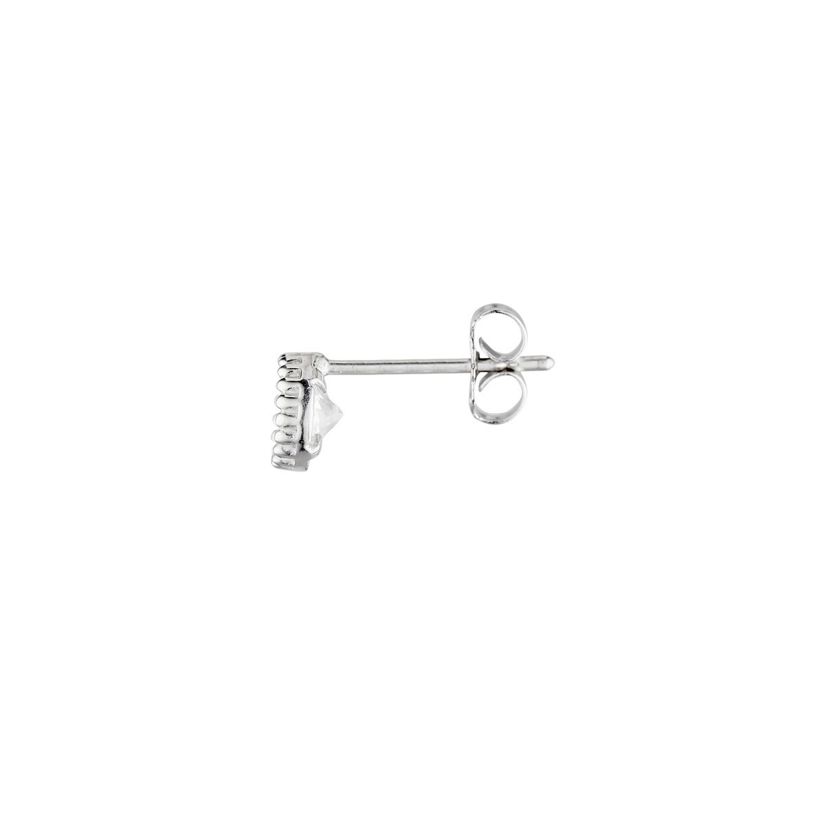 Boucles d'oreilles "Volcan" Or blanc