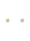 Boucles d'oreilles femme for her Or Jaune 375 et zirconium