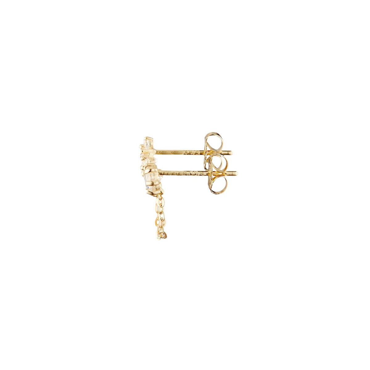 Boucle d'oreille "Duchesse" or jaune