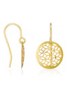 Boucles d'oreilles femme dandelion Or Bicolore 375