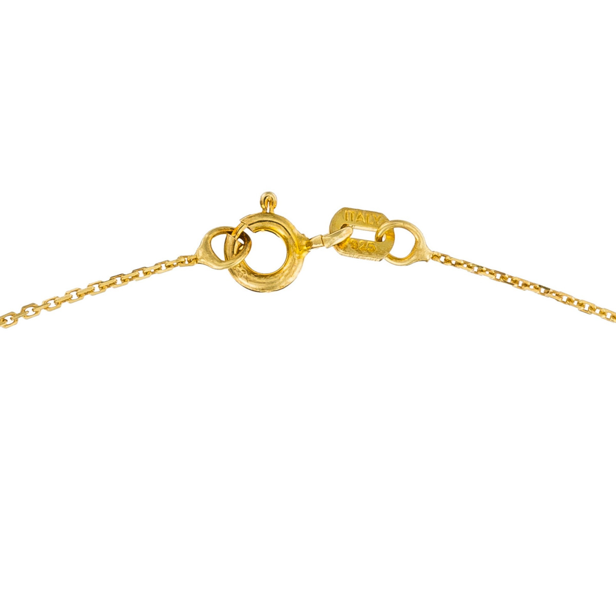 Pendentif Or Jaune et oxydes de zirconium "Splendeur" + chaîne argent doré offerte