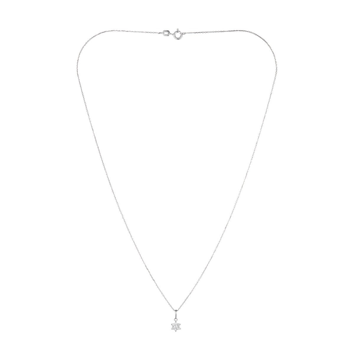 Pendentif "Arborescence" Or blanc