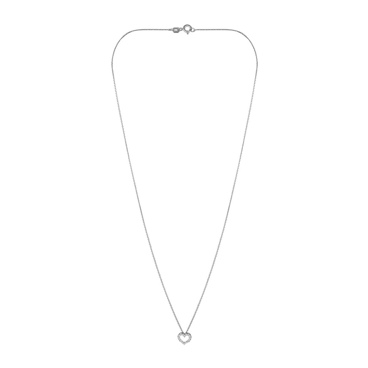 Pendentif "Onirique" Or blanc