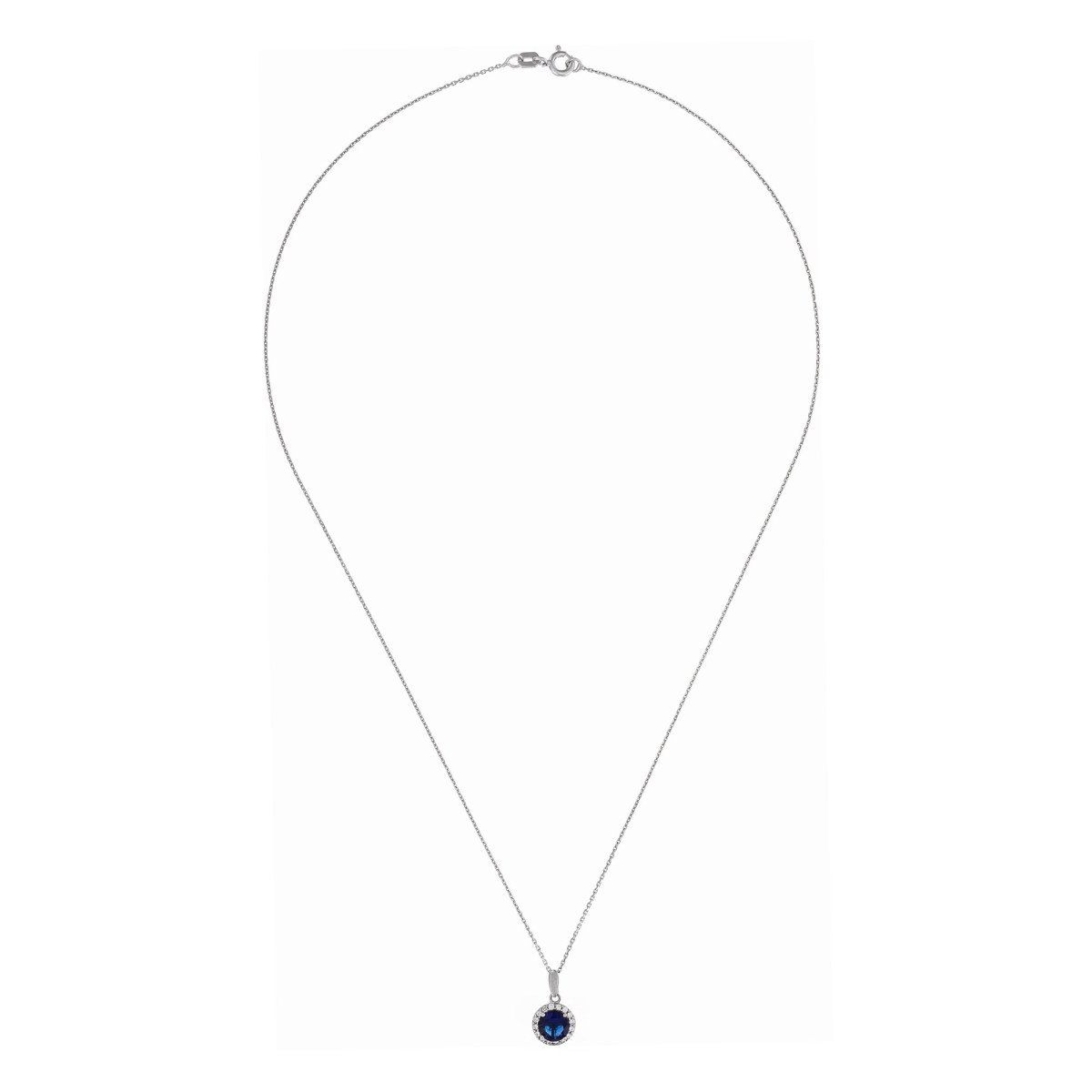 Pendentif "Songerie" Or blanc