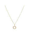 Pendentif + Chaîne femme méli mélo d4Or Or Jaune 375 et zirconium