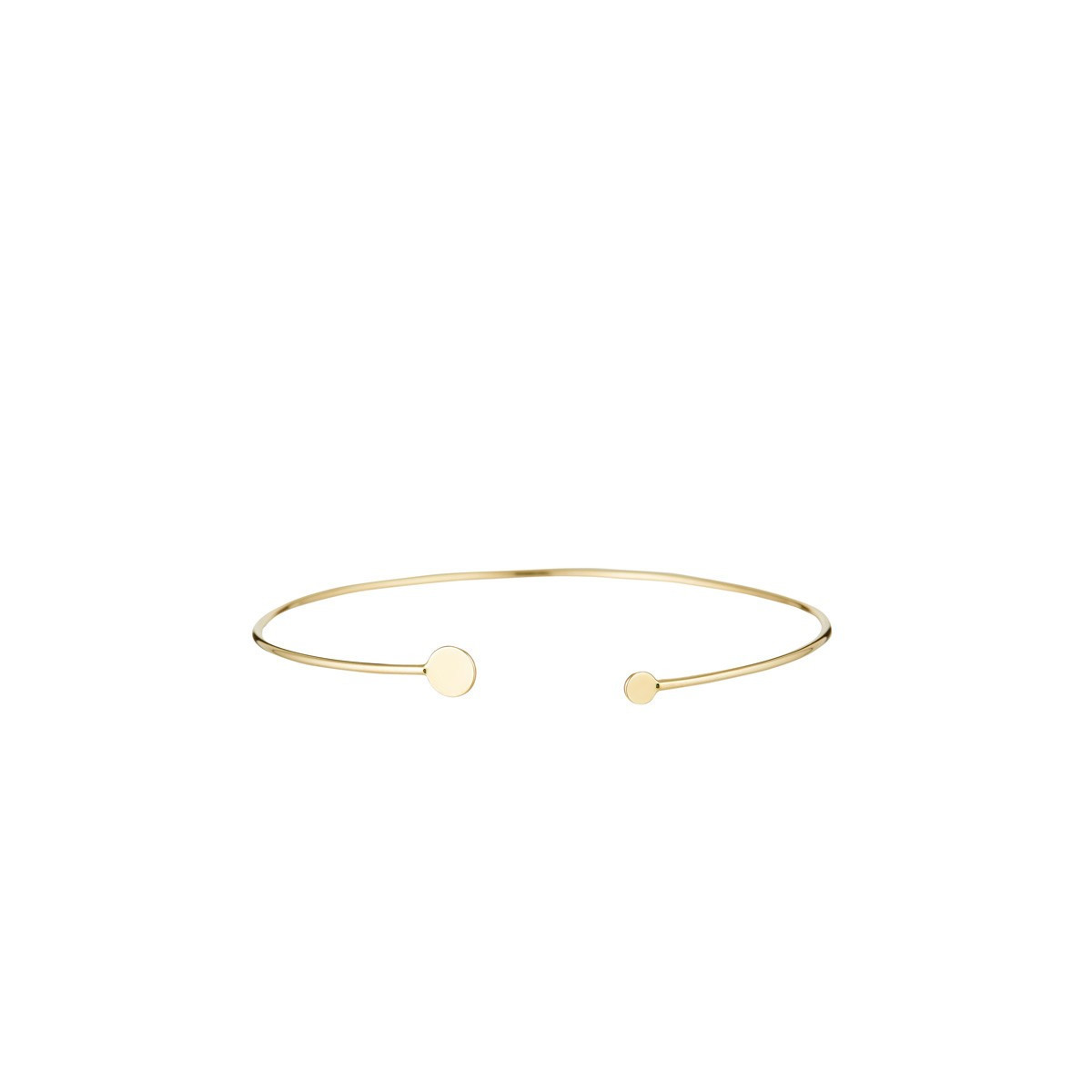 Bangle femme cercle d'Or Or Jaune 375 Bracelet Bangle Cercle d'or"Irisée"