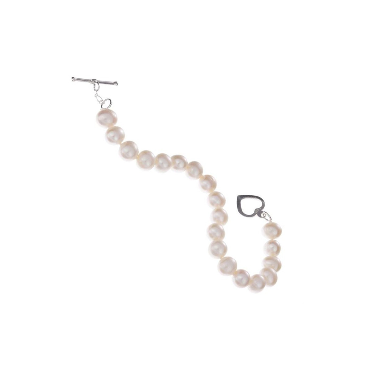Bracelet argent et perles de culture blanches "BDM Neige"