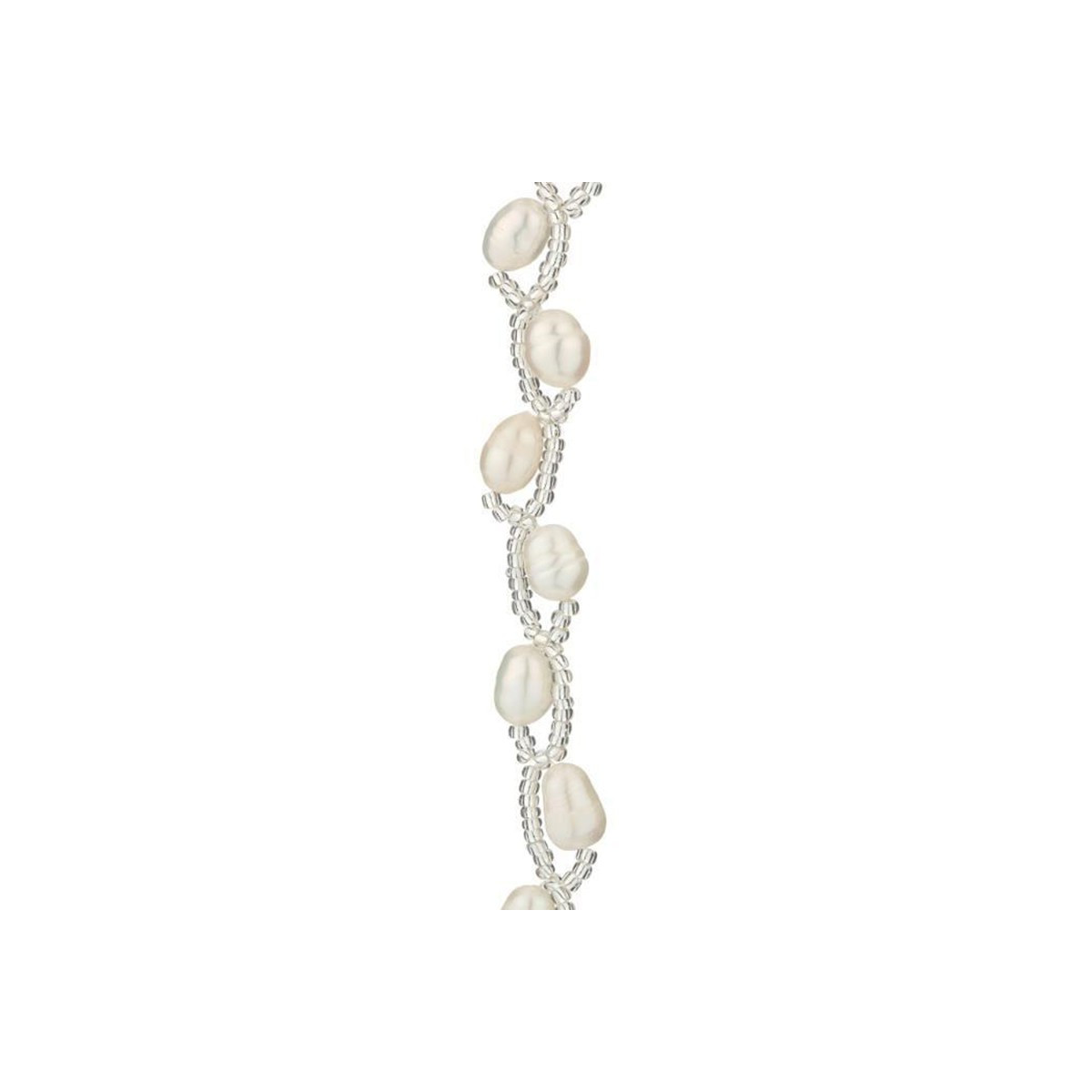 Bracelet argent et perles de culture blanches "Nice Pearl"