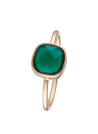 Bague Ella doré et agathe verte 