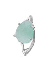 Bague Lily Argenté et aventurine verte 