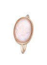 Bague Lisa doré et quartz rose 