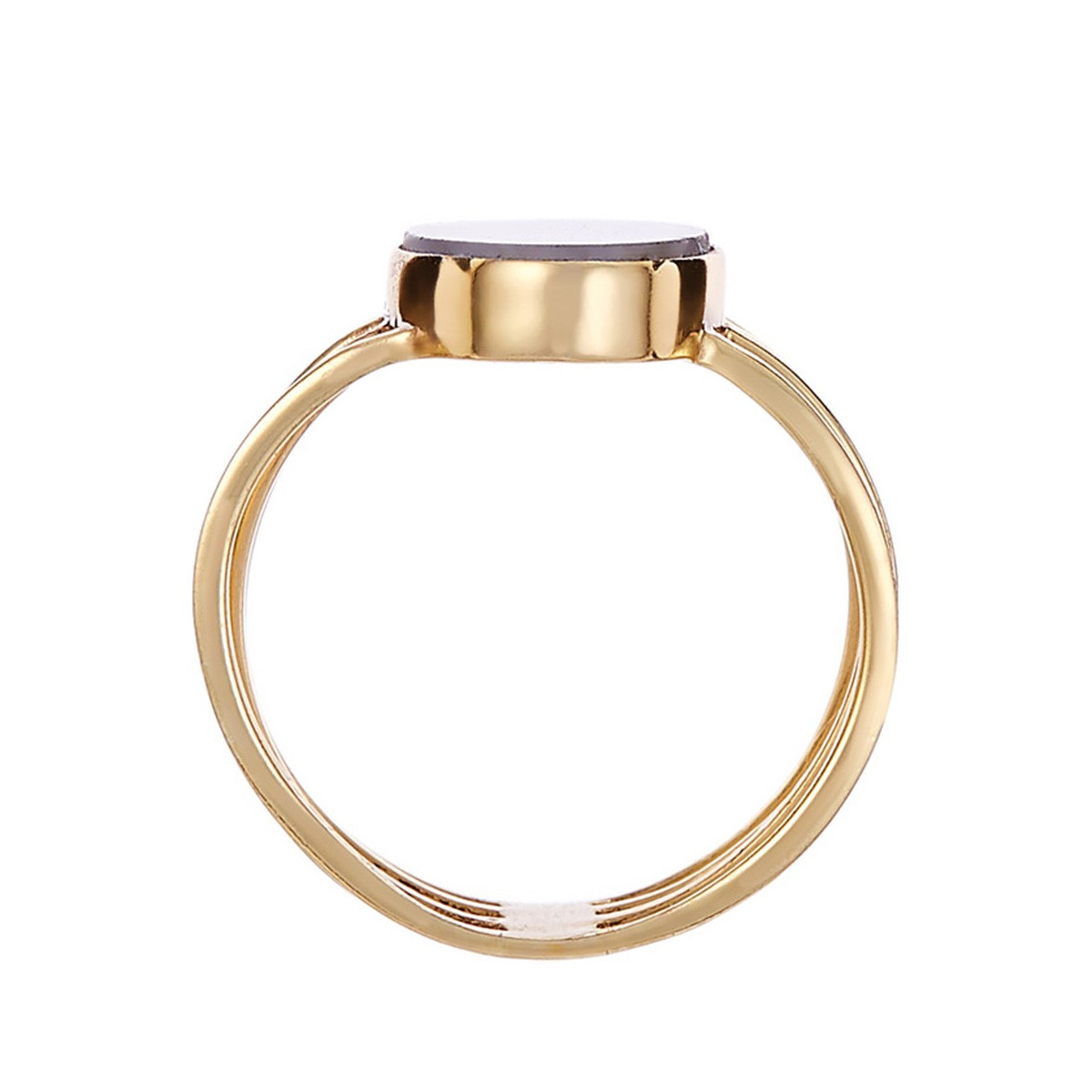 Bague "Celestiel" Labrodorite Laiton doré