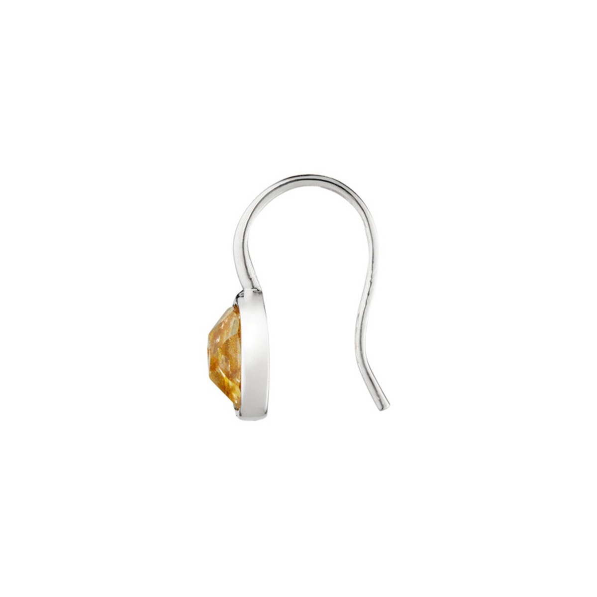 Boucles d'oreilles "Perseide" Topaze jaune Laiton