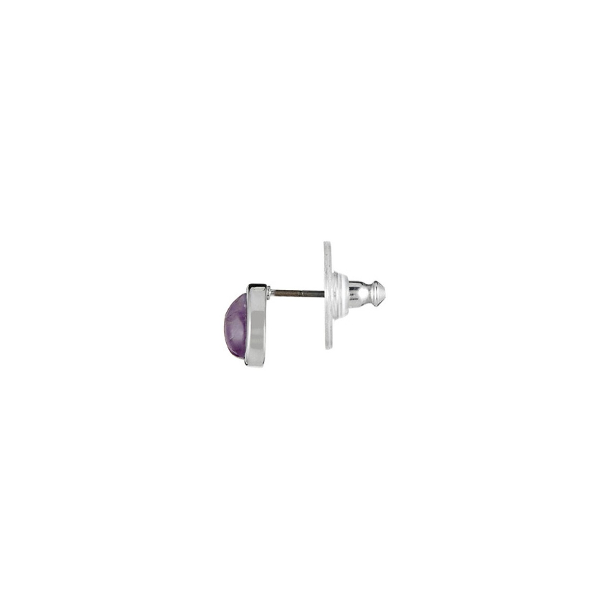 3EA663Vigv Boucles d'oreilles "Permae" Améthyste Laiton