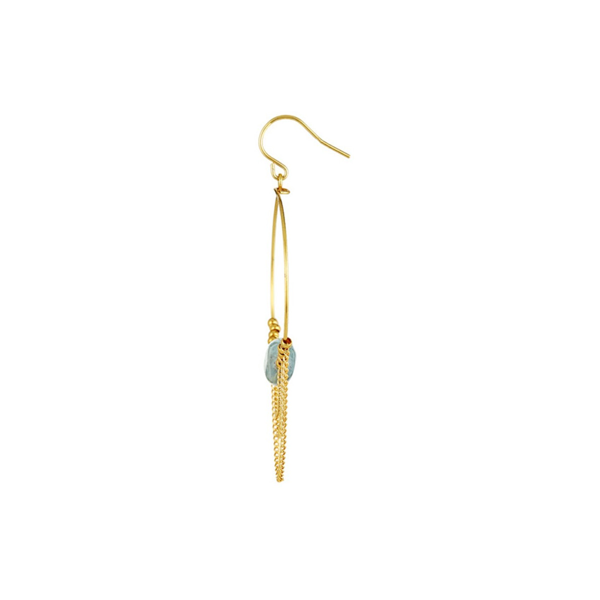 3EL200Gjgv Boucles d'oreilles "Solarae" Labradorite Laiton doré