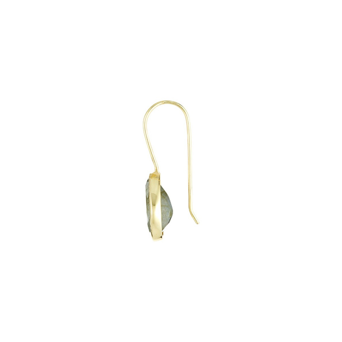 3EC418Gjgv Boucles d'oreilles "Quintessence" Labradorite Laiton doré