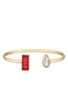 Bracelet Anaîs doré et agathe rouge 