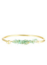 Bracelet Célie doré et chrysophase verte 