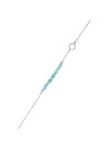 Bracelet Enora Argenté et amazonite verte 