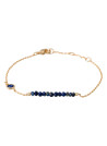 Bracelet Enora doré et lapis bleue 